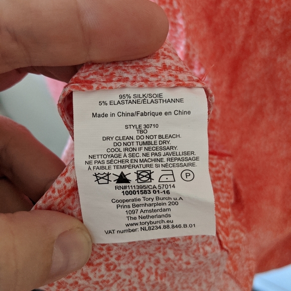 Tory Burch silk blouse tunic - Picture 2 of 3